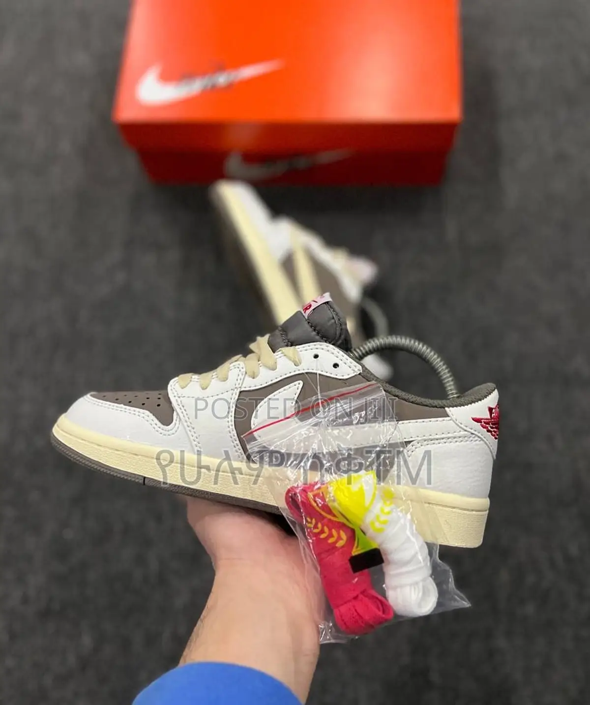 Womens Air Jordan 1 Low X Travis Scott’ Reverse Mocha’ Shoes