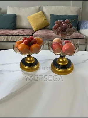 2 Layer Ornamental Fruit Plate