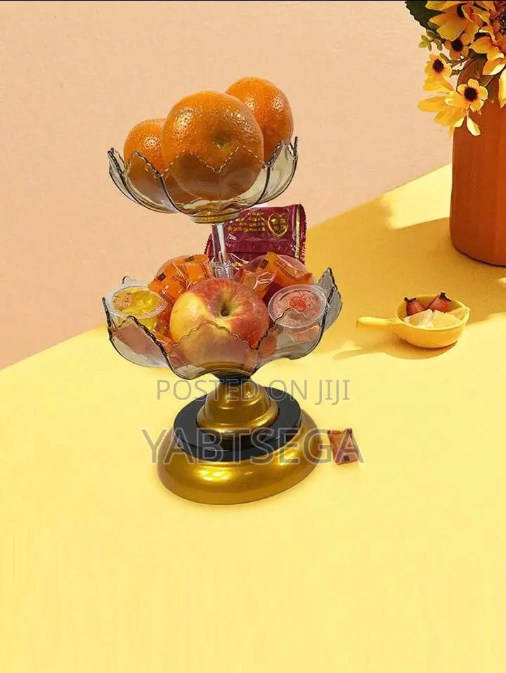 2 Layer Ornamental Fruit Plate