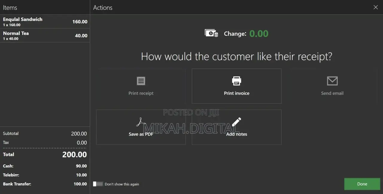 Restaurant Order Inventory Management Software Service