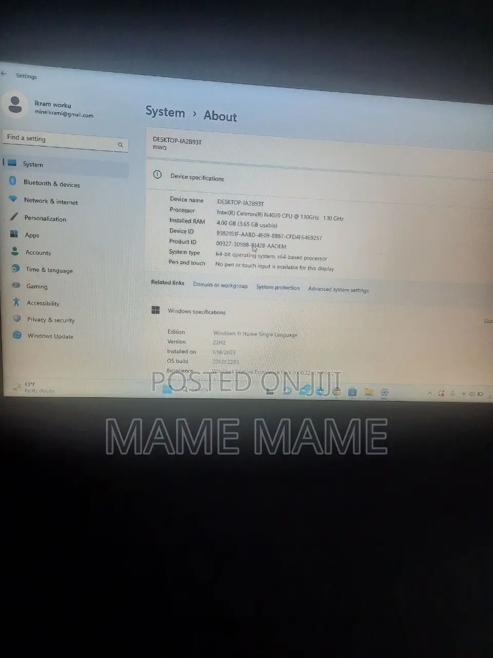 New Laptop Toshiba Satellite C850 4GB Intel Core I3 HDD 500GB