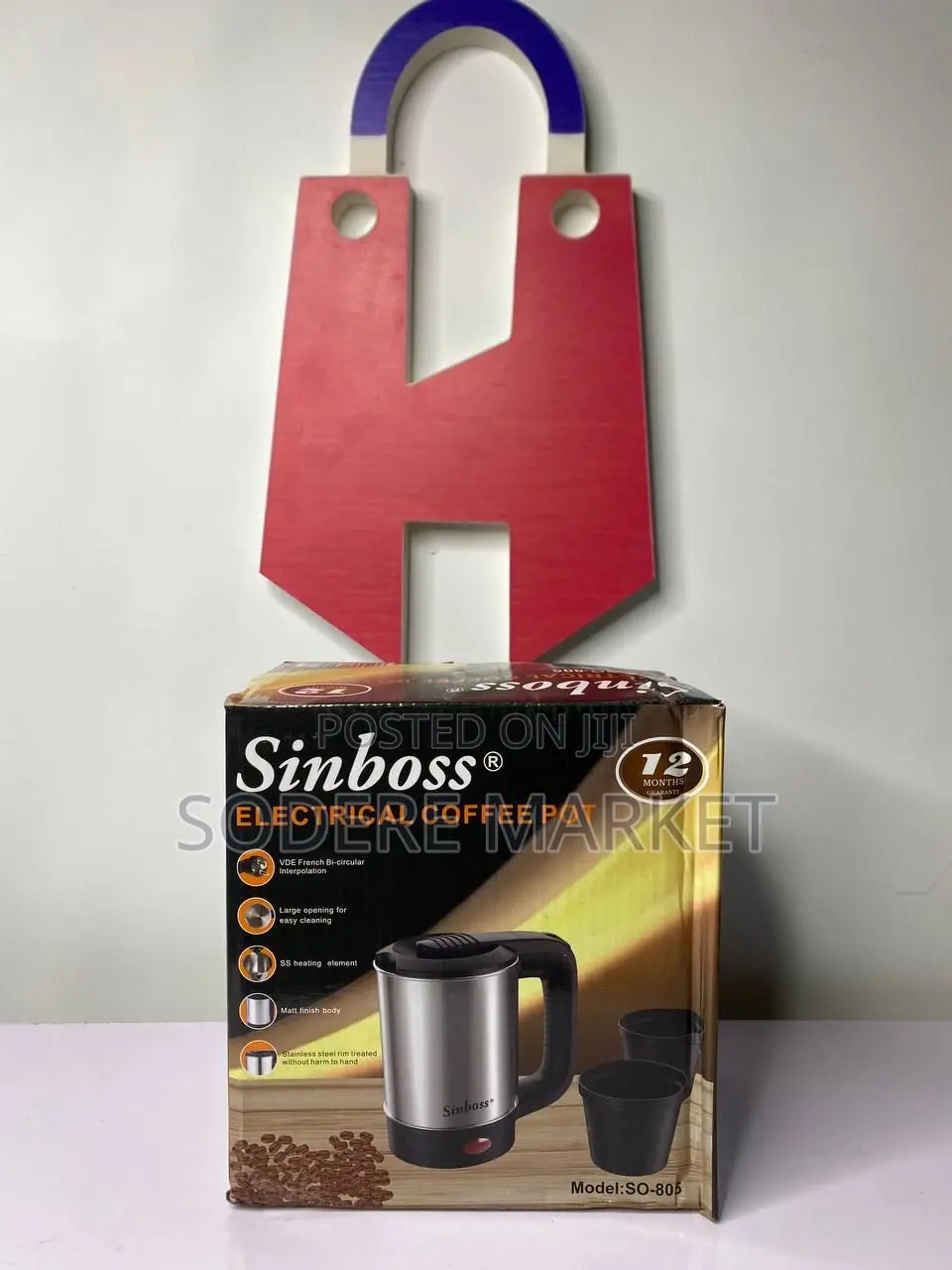 የቡና ማፍያ እና ሲኒዎች / Sinboss Electrical Coffee Pot