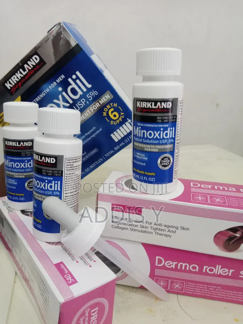Derma Roller and Kirkland Minoxidil