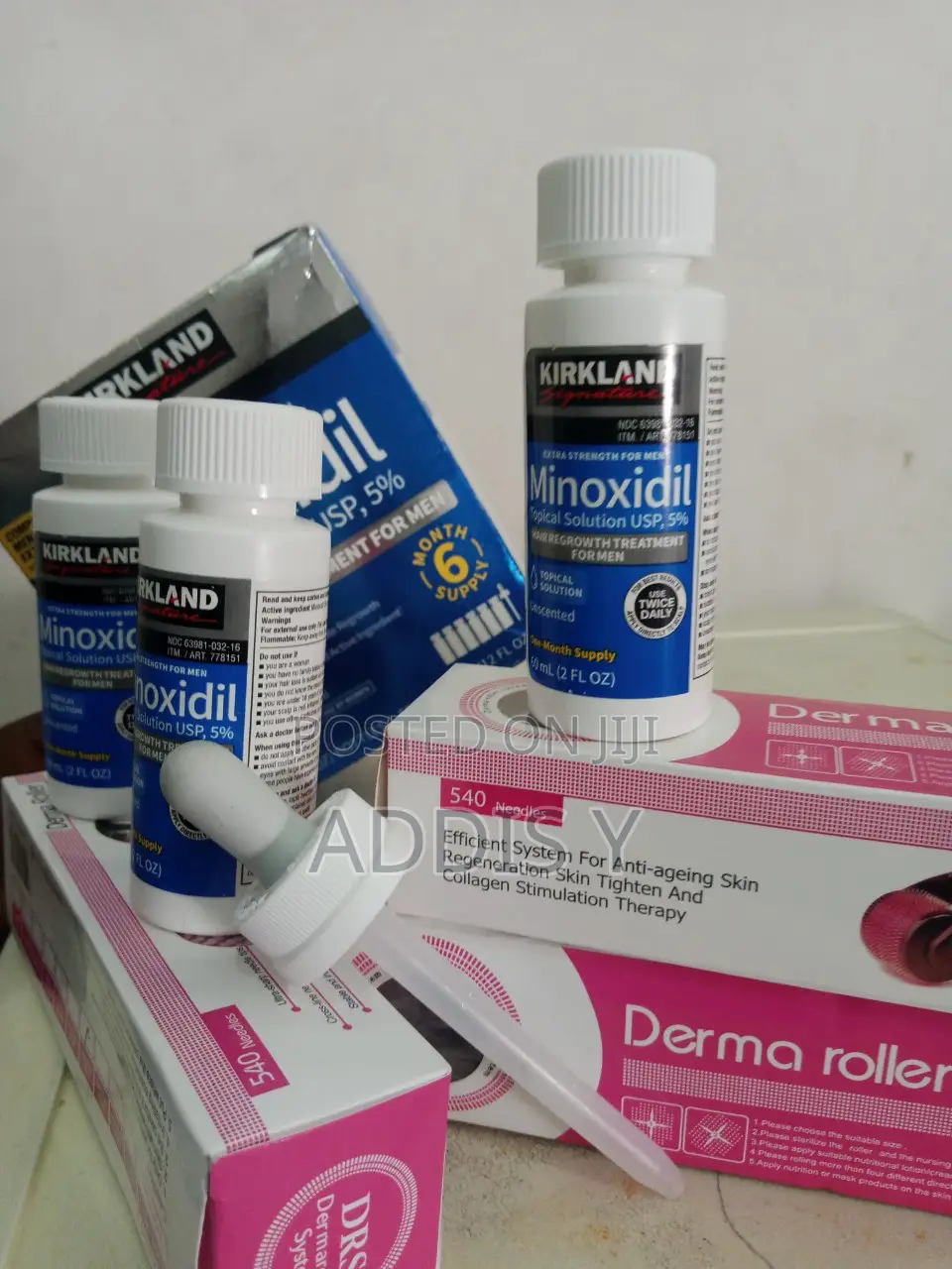 Kirkland Minoxidil 5% and Derma Roller