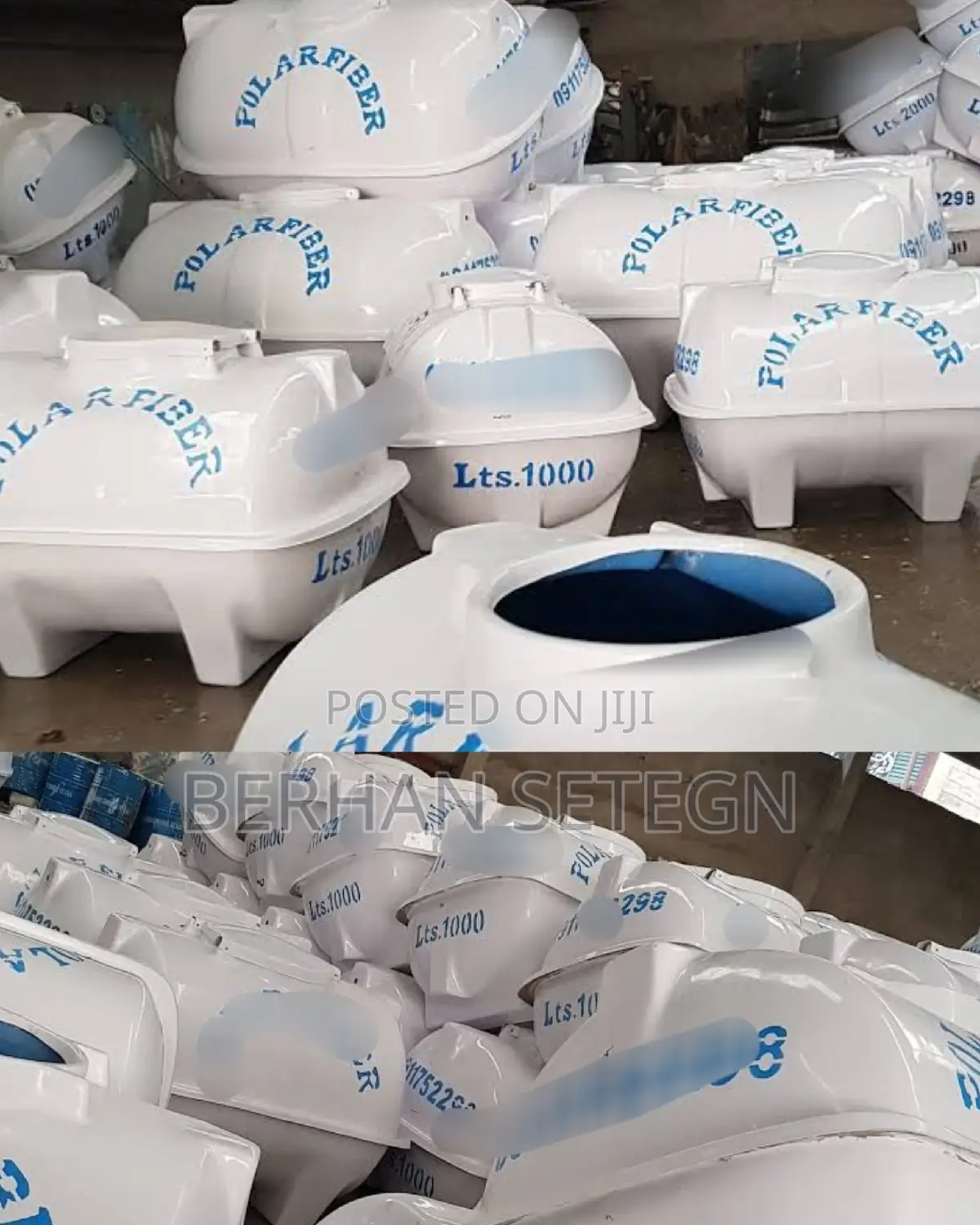 Polar Fiber Water Tanker Factory Roto ፖላር የውሀ ታንከር