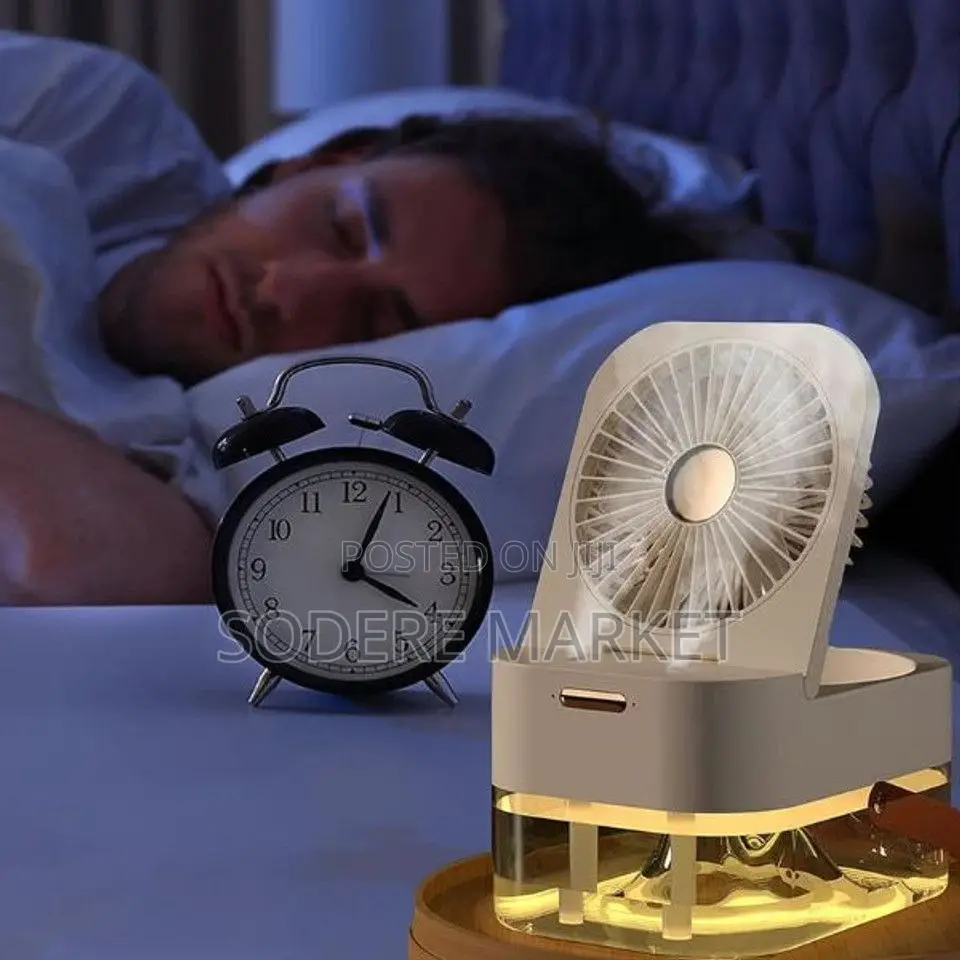 Spray Humidifying Fan With Night Light