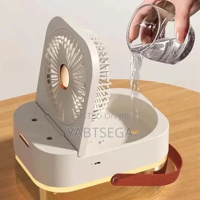 Dual Spray Humidifying Fan With Night Light