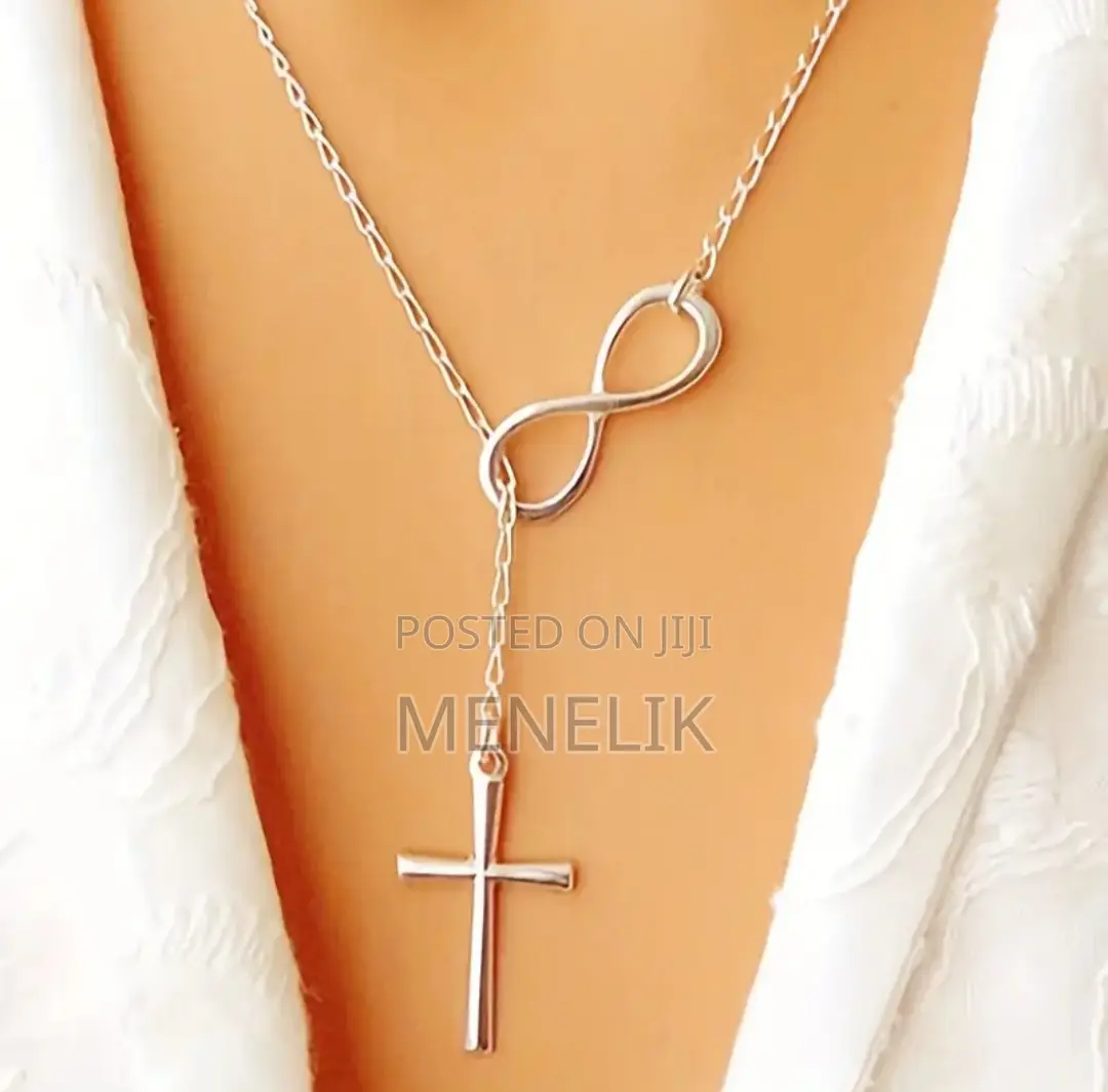 Cross Infinity Choker Necklace