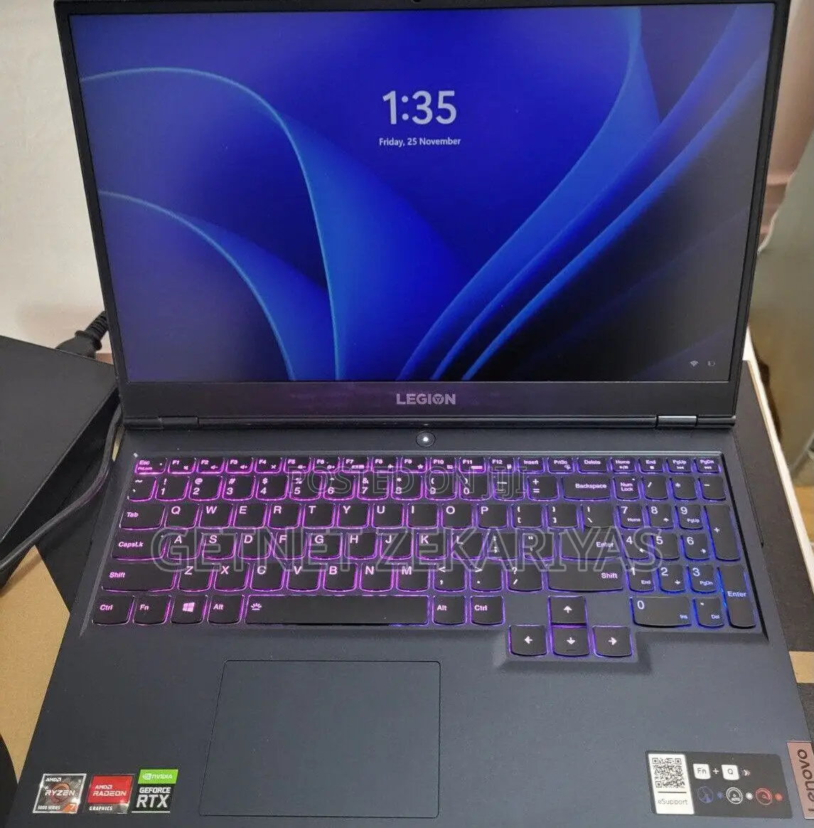 New Laptop Lenovo Legion 5 16GB AMD Ryzen 7 SSD 1T