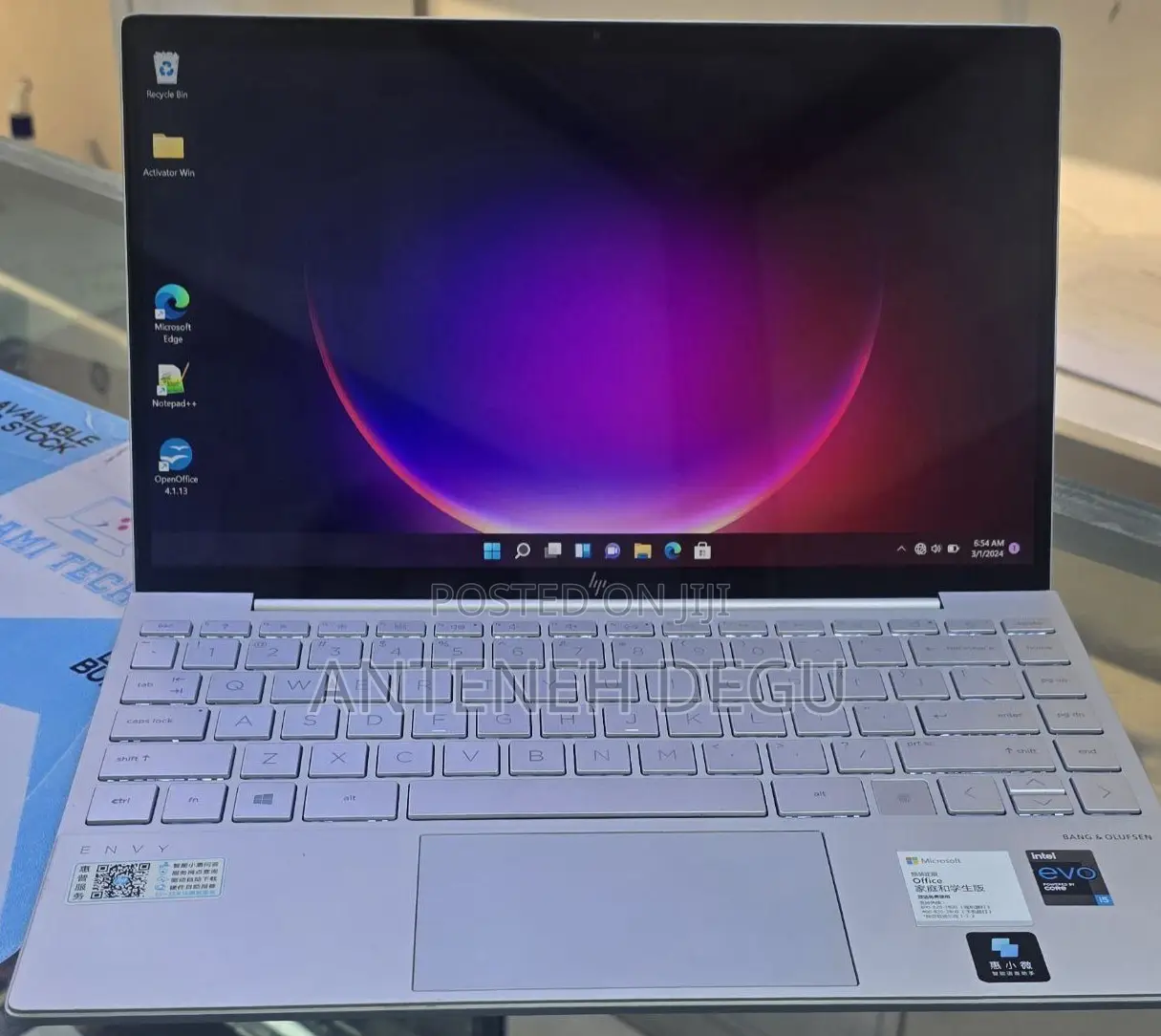 New Laptop HP Envy 13 16GB Intel Core I5 SSD 512GB