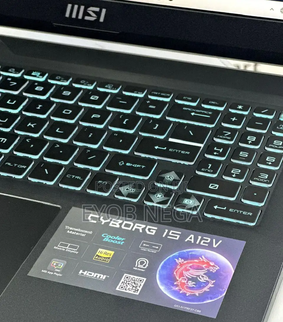 New Laptop MSI Crosshair 15 8GB Intel Core I7 SSD 512GB