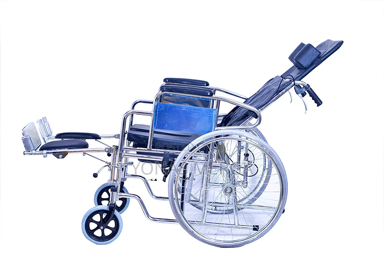 Wheelchair Pushed Into Sleeping Position Commode Facility