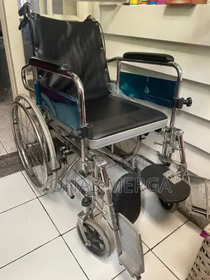 Wheelchair Pushed Into Sleeping Position Commode Facility