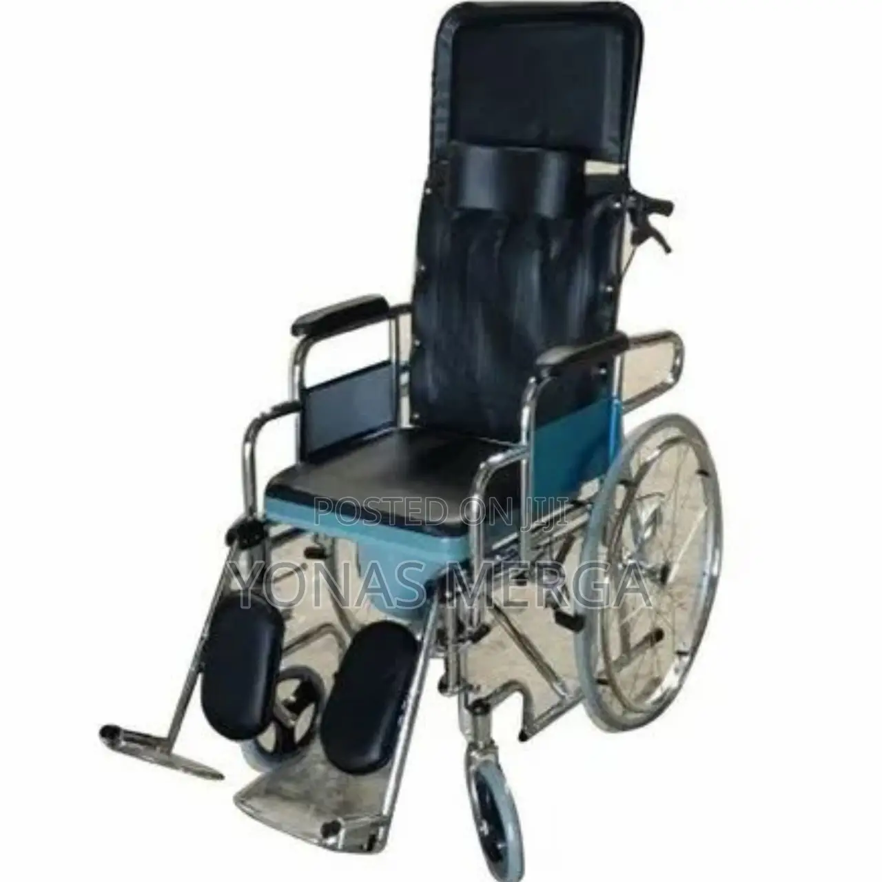 3-in-1 Double Seat Foldable and Reclining Wheelchair