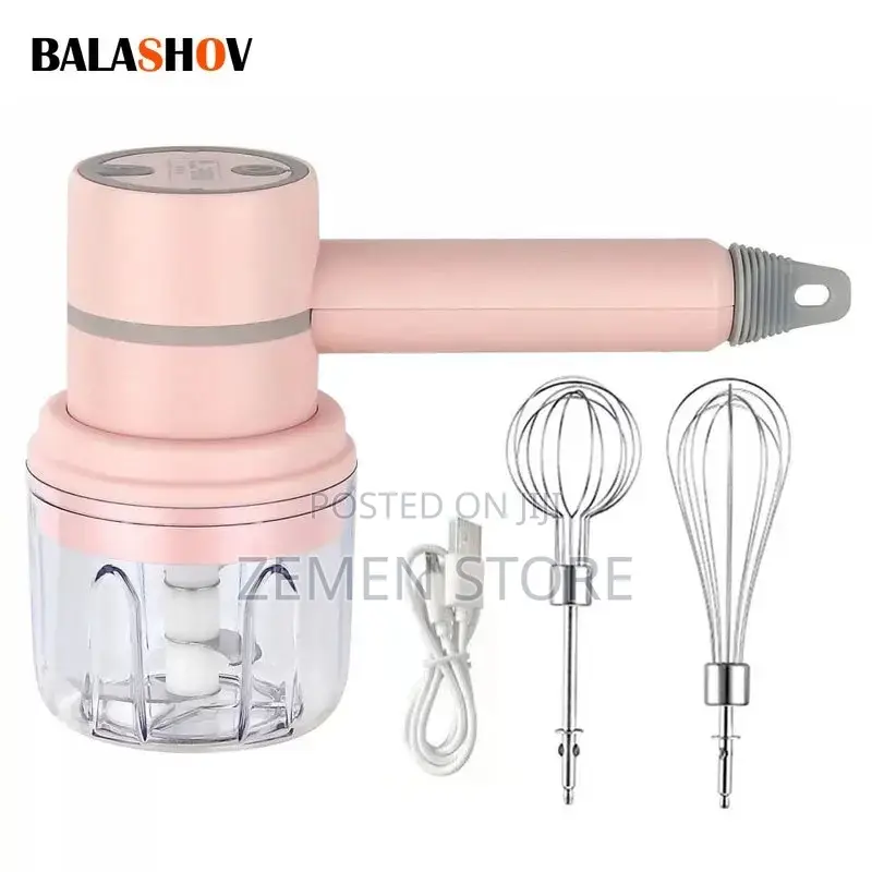 3-in-1 Wireless Electric Hand Mixer 3 ጥቅም በ 1 የያዘ