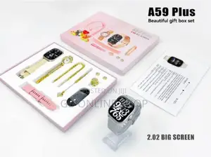 A59 Plus 2.02 Screen 6 IN 1 Gift Set Ladies Smart Watch