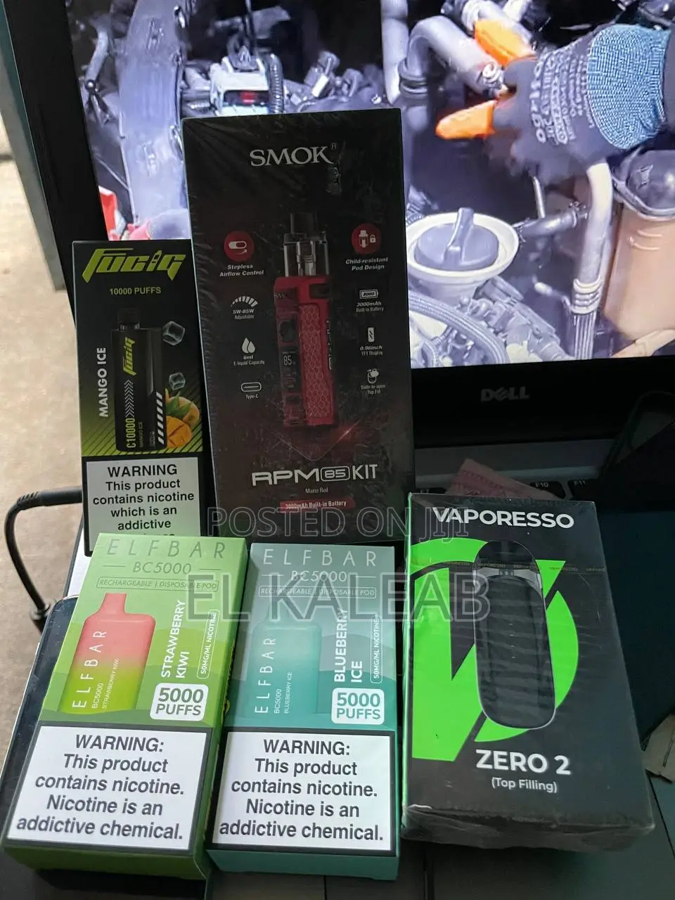 Portable Shisha Vape ሺሻ ቬፕ With Different Flavors