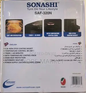 Sonashi Airfryer 4l