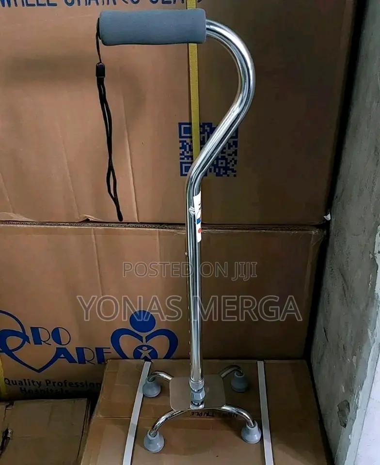 Aluminum Walking Stick Double Handle Design