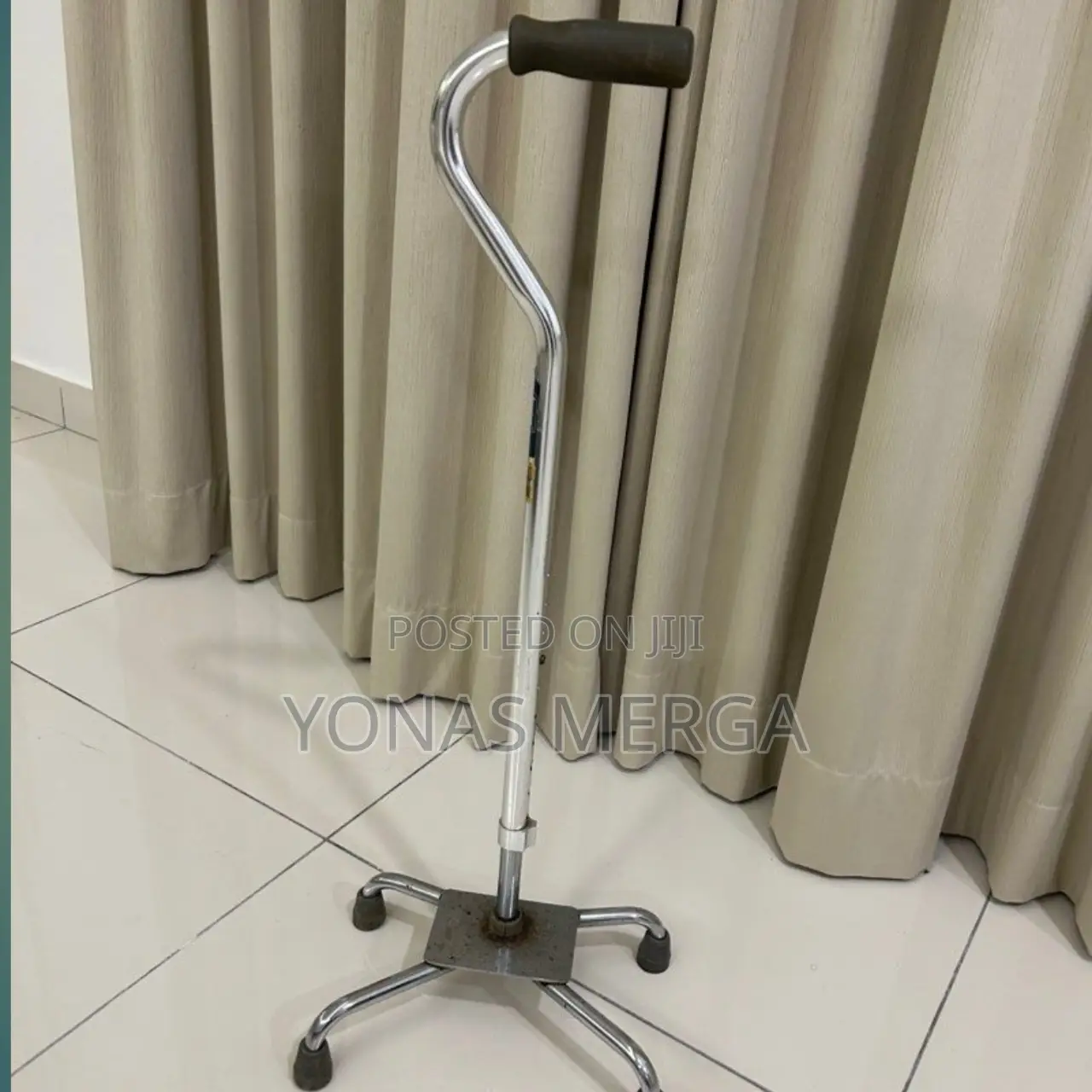 Walking Stick Quad Cane With Broad Base