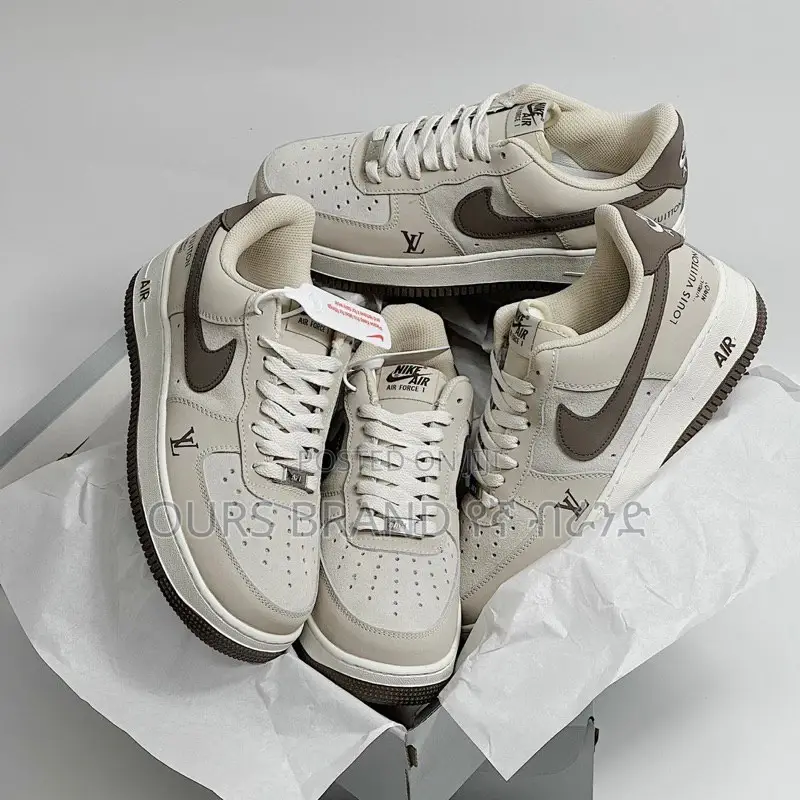 High Master Quality NIKE AF1 Low LV Dark Brown Shoes