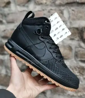 Photo - Nike Lunar Force 1 Duckpot' Triple Black High Shoes