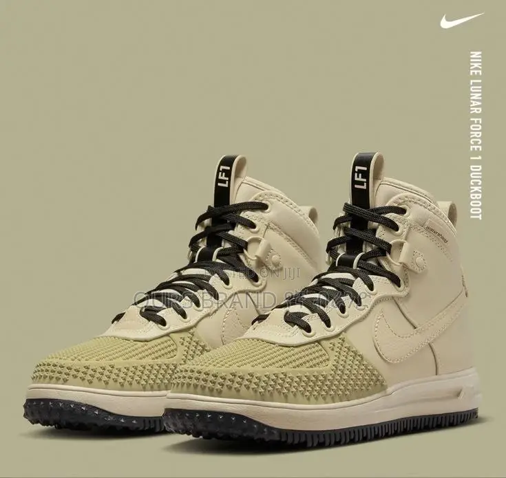 Nike Lunar Force 1 Duckpot' Triple Black High Shoes