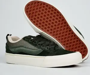 High Master Quality Vans Knu Skool 'Olive' Sneaker Shoes