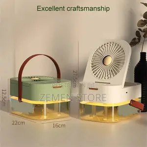 Photo - Dual Spray Humidifying Fan ሞቃታማ በሆነ ጊዚ አየሩን የሚያቀዘቅዝ