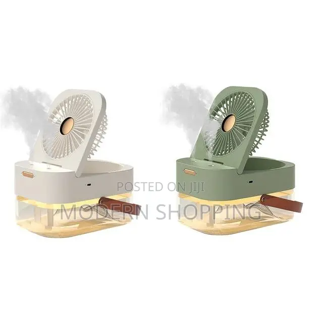 Dual Spray Humidifying Fan With Night Light