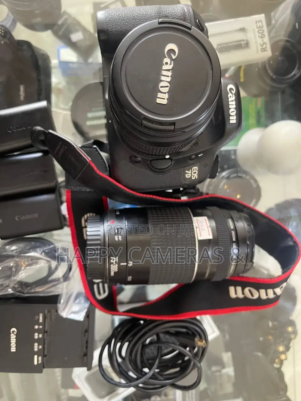 Canon 7d 18-5mm, 75-300mm 2 Extra Battery