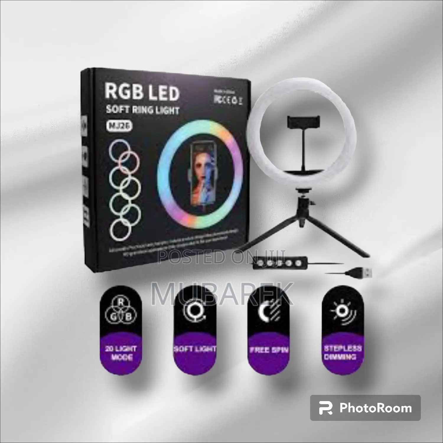 RGB Ring Light: Versatile Color Control for Captivat Visual