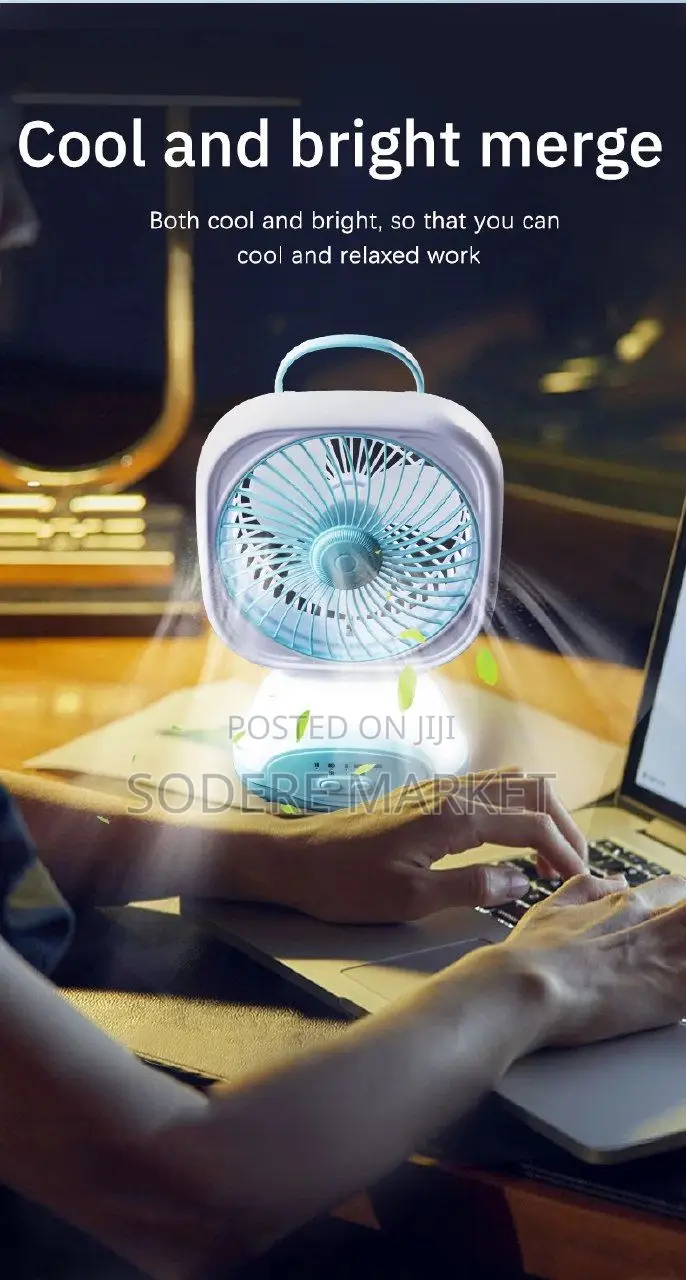 Multifunctional Desktop Fan With USB Folding and Desktop