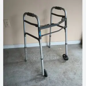 BMEDN Heavy Foldable Height Adjustable Walker Steel