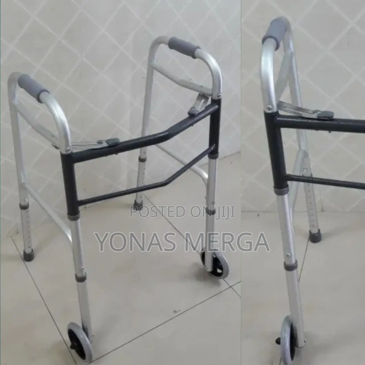 Height-Adjustable Walket Slip-Resistant Rubber