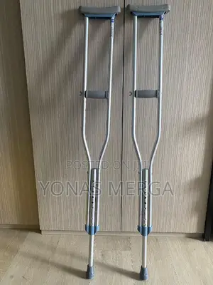 Photo - Aluminum Crutch  Crutches Walking Stick (1pair)