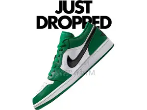 Photo - Original Air Jordan 1 Low ‘ Pine Green-White’ Shoes