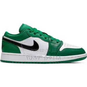 Original Air Jordan 1 Low ‘ Pine Green-White’ Shoes