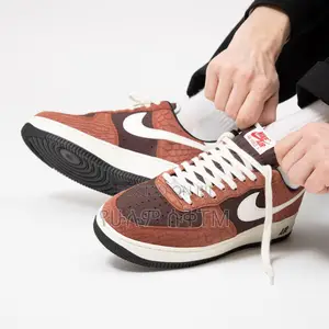 Photo - Original Nike Air Force 1 Low ‘ Red Bark Snakeskin’ Shoes
