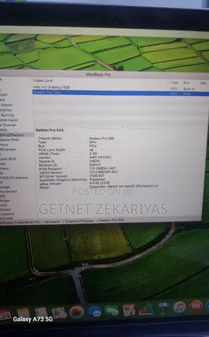 New Laptop Apple MacBook Pro 8GB Intel Core I7 SSD 256GB