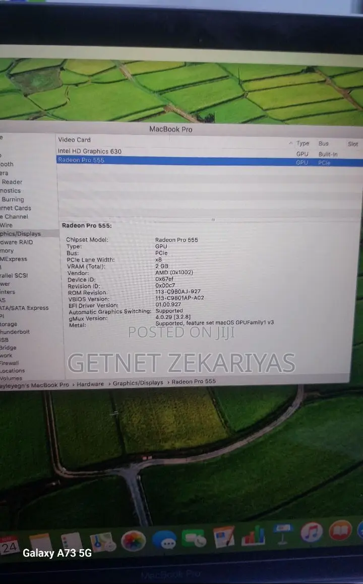 New Laptop Apple MacBook Pro 8GB Intel Core I7 SSD 256GB