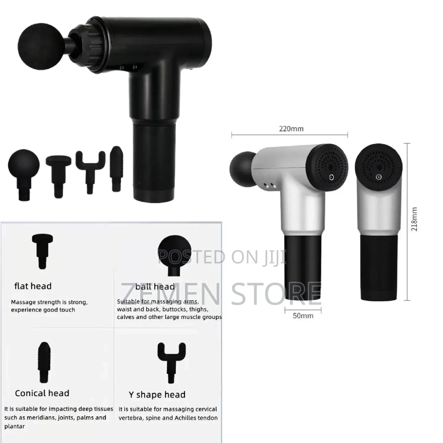 ህመም እና ድካሞን በቤቶ የሚያክሙበት 4in1 Fascial Massage Gun