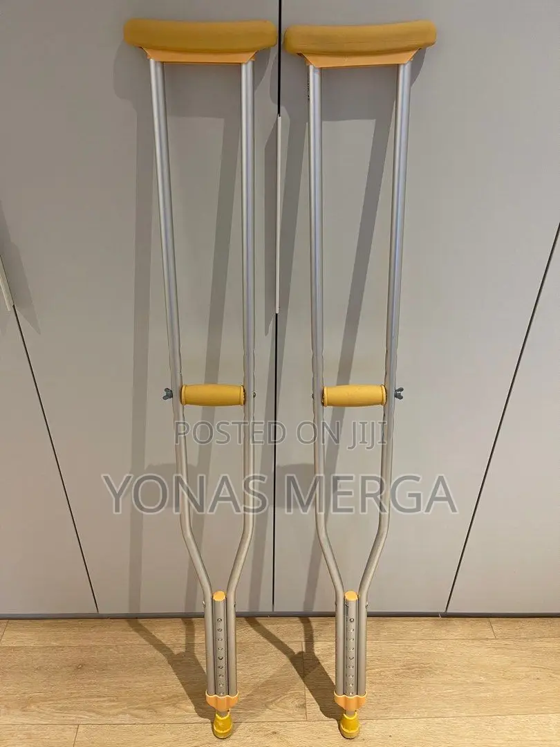 Medical Crutches,Push Button Adjustable Height Walking Stick