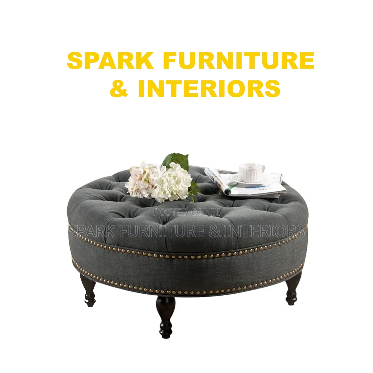 Round Ottoman/Coffee Table Ot- 004