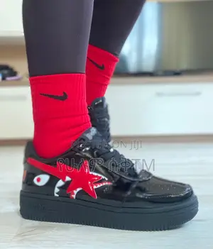 Photo - Original Bape Sta ‘A Bathing Ape’ Black Shark Shoes