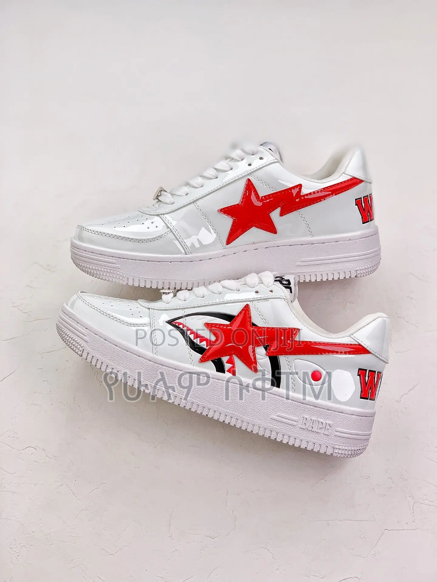 Original Bape Sta ‘A Bathing Ape’ White Shark Shoes