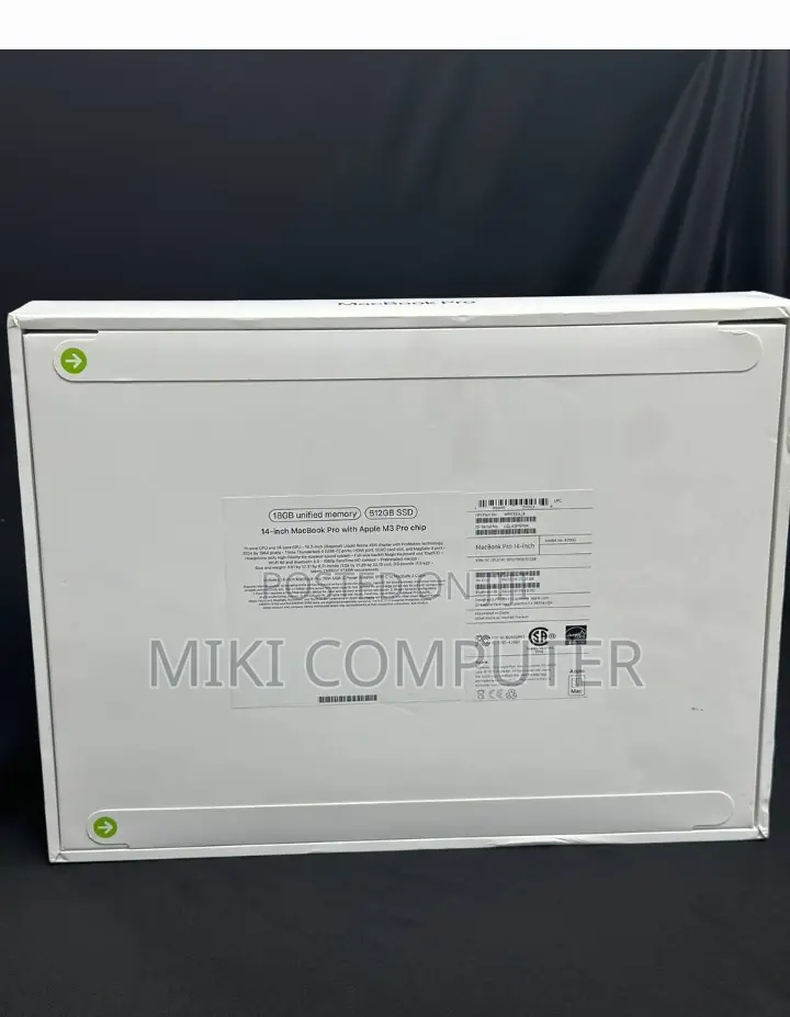 New Laptop Apple MacBook Pro 2023 M3 Pro 14-inch 18GB Intel SSD 512GB