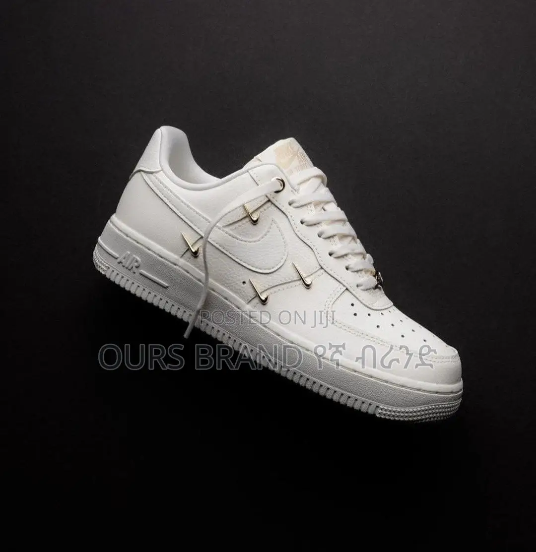 Nike Air Force 1 Mini Gold Swoosh" Custom Low Shoes