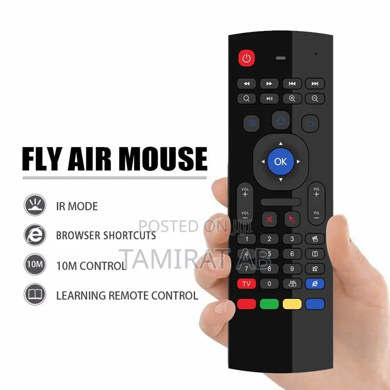 Air Fly Mouse Remote With Mini Wireless Keyboard - Mx3