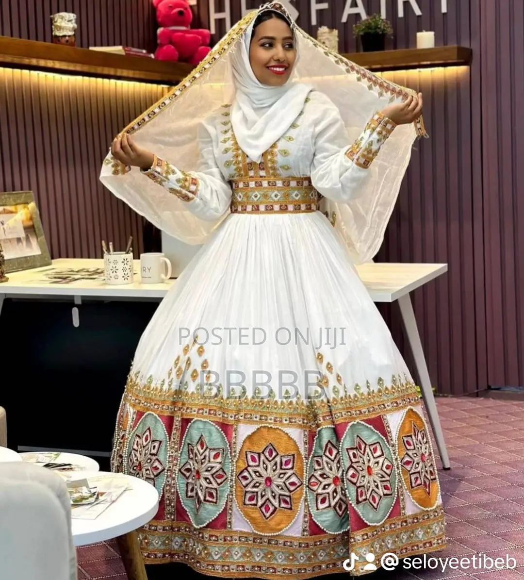 ሀባሻ ቀሚስ ካሉበት ሆነው ይዘዙን ለሙሽሮች ዋጋ እንቀንሳለን